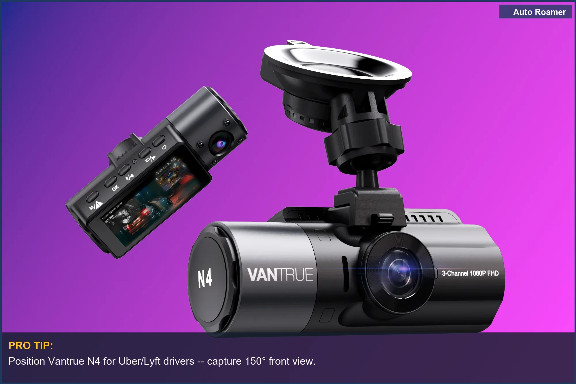 Vantrue N4 3-Channel Dash Cam