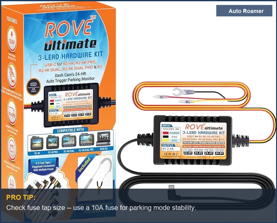 ROVE Ultimate Dash Cam Hardwire Kit