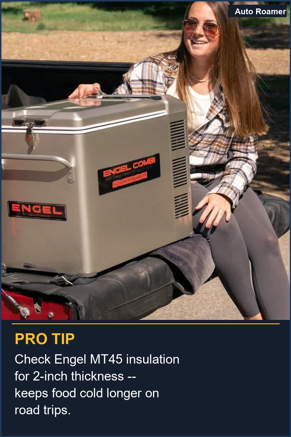Check Engel MT45 insulation for 2-inch thickness -- keeps food cold longer on road trips.