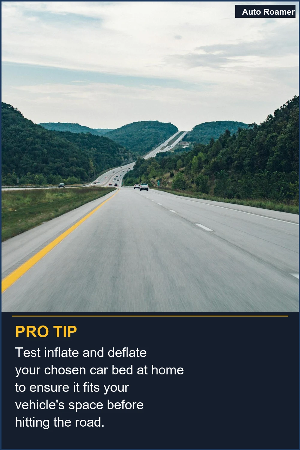 Test inflate and deflate your chosen car bed at home to ensure it fits your vehicle's space before hitting the road.