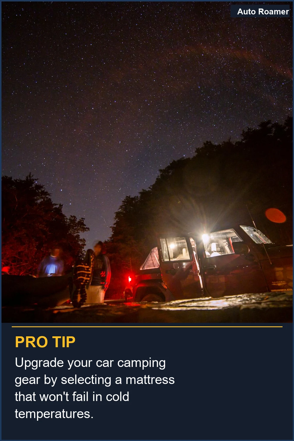 Upgrade your car camping gear by selecting a mattress that won't fail in cold temperatures.