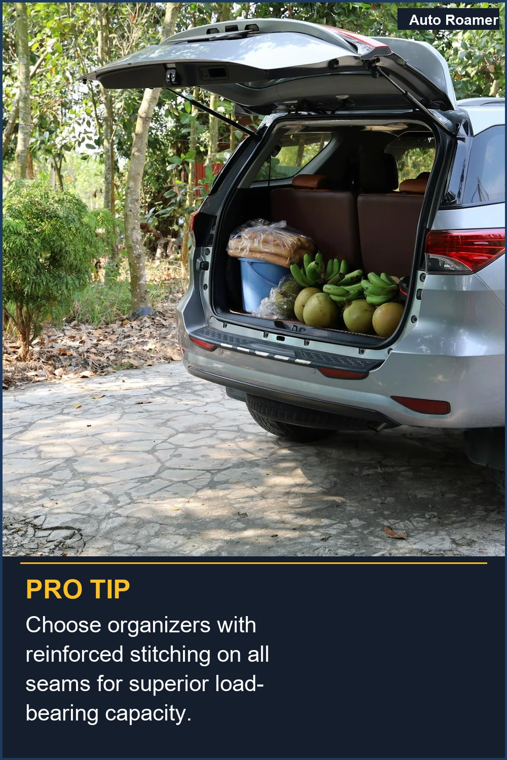 Choose organizers with reinforced stitching on all seams for superior load-bearing capacity.