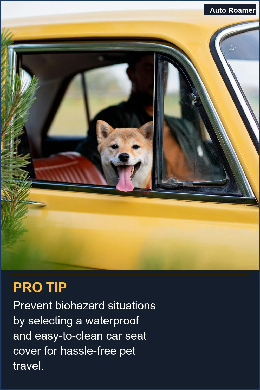 Prevent biohazard situations by selecting a waterproof and easy-to-clean car seat cover for hassle-free pet travel.