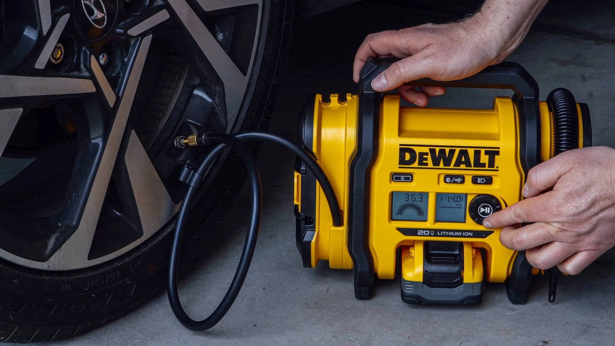Best Cordless Power: DeWalt 20V MAX Tire Inflator
