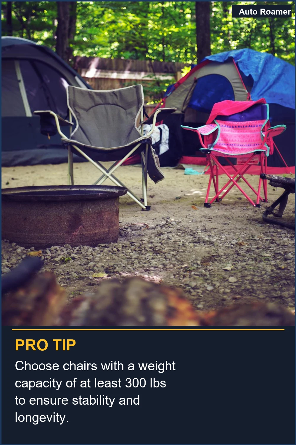 Choose chairs with a weight capacity of at least 300 lbs to ensure stability and longevity.