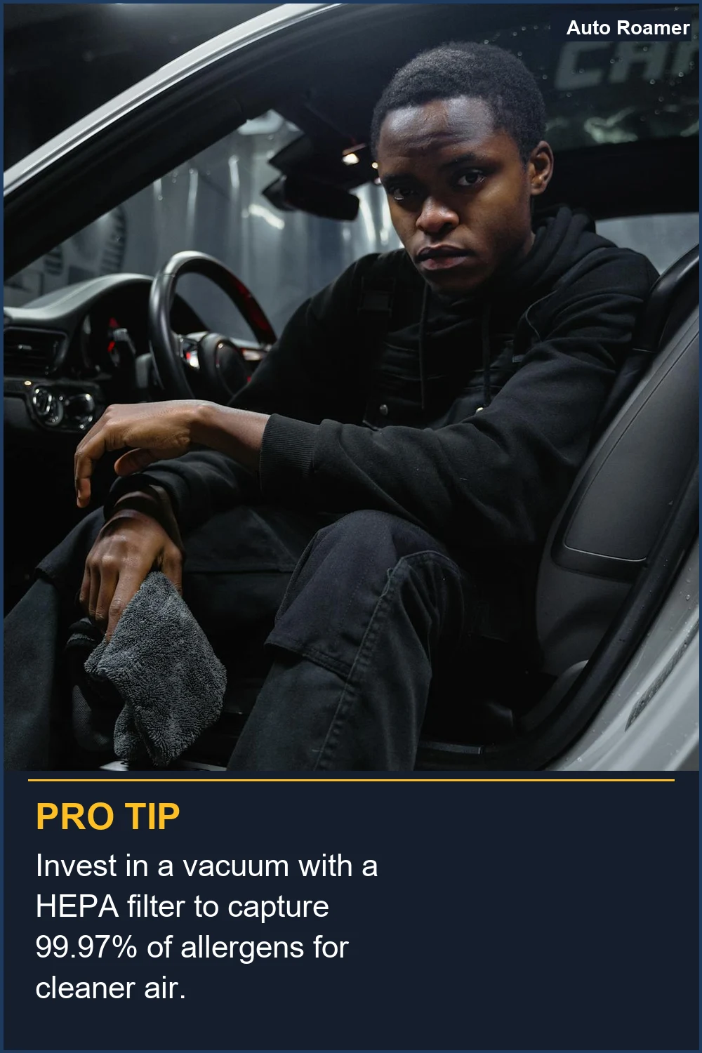 Invest in a vacuum with a HEPA filter to capture 99.97% of allergens for cleaner air.