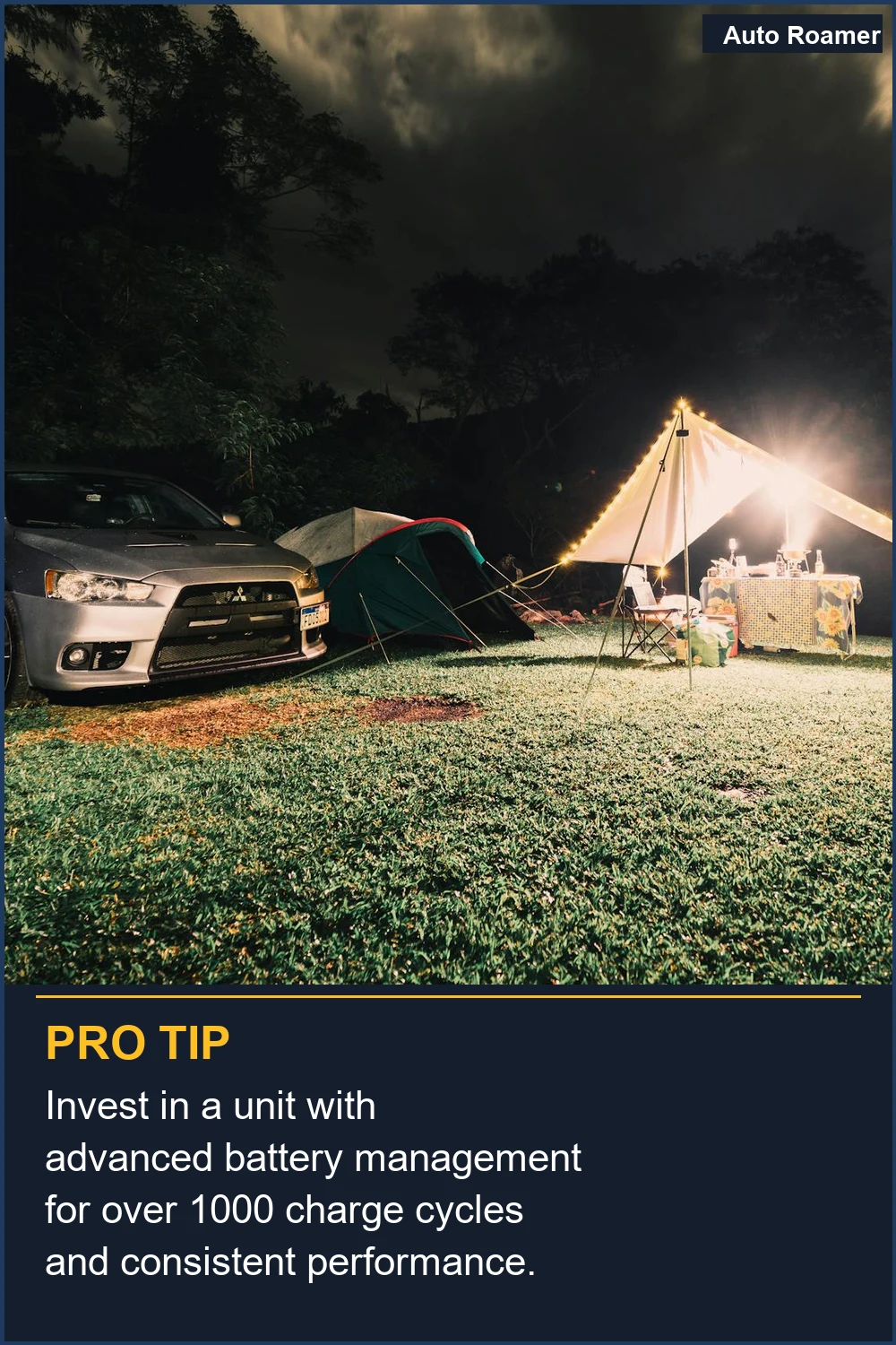 Invest in a unit with advanced battery management for over 1000 charge cycles and consistent performance.