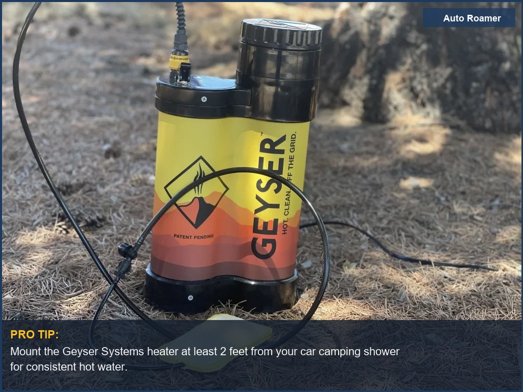 Geyser Systems Portable Shower with Heater