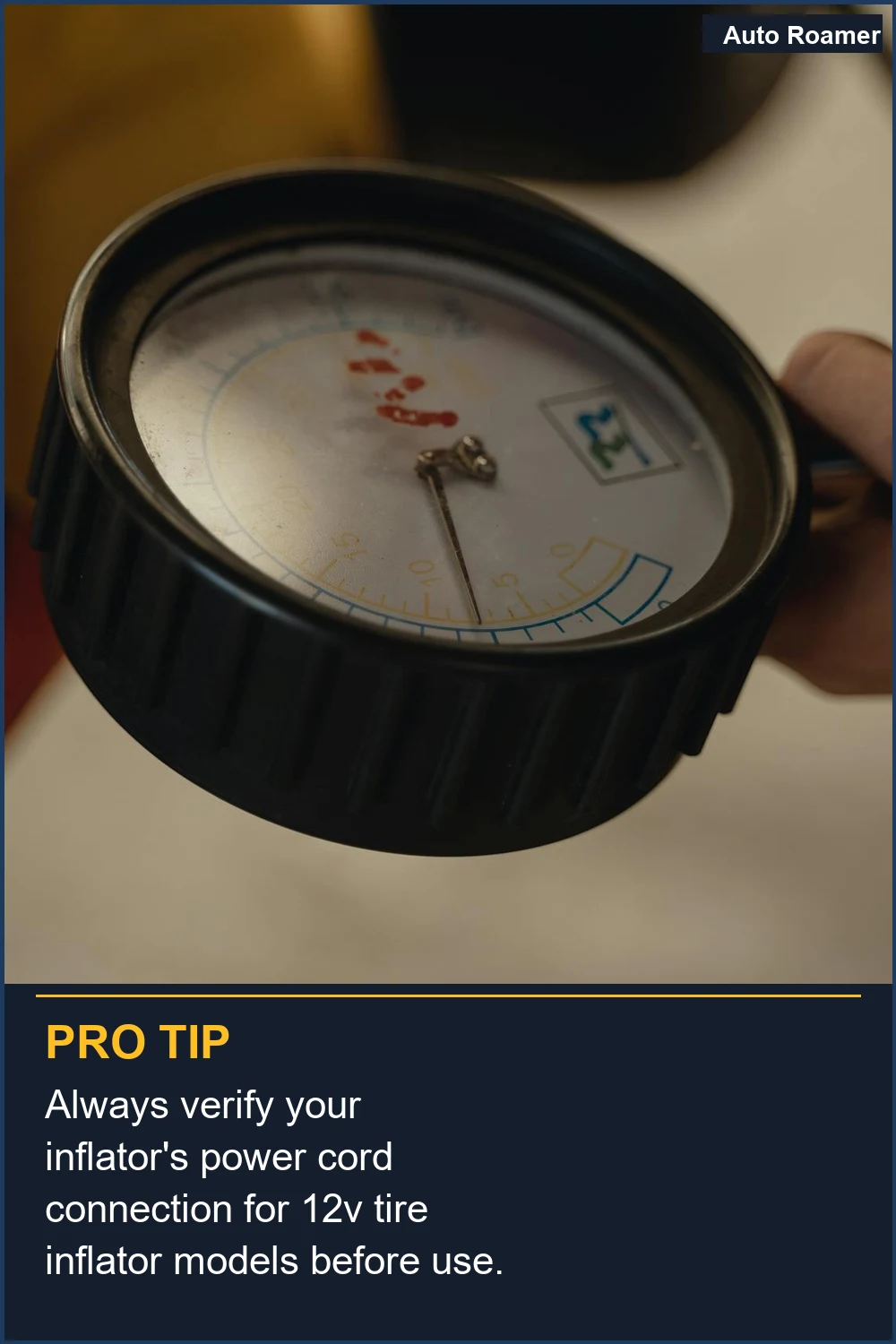 Siempre verifique la conexión del cable de alimentación de su inflador para modelos de inflador de neumáticos de 12V antes de usarlo.