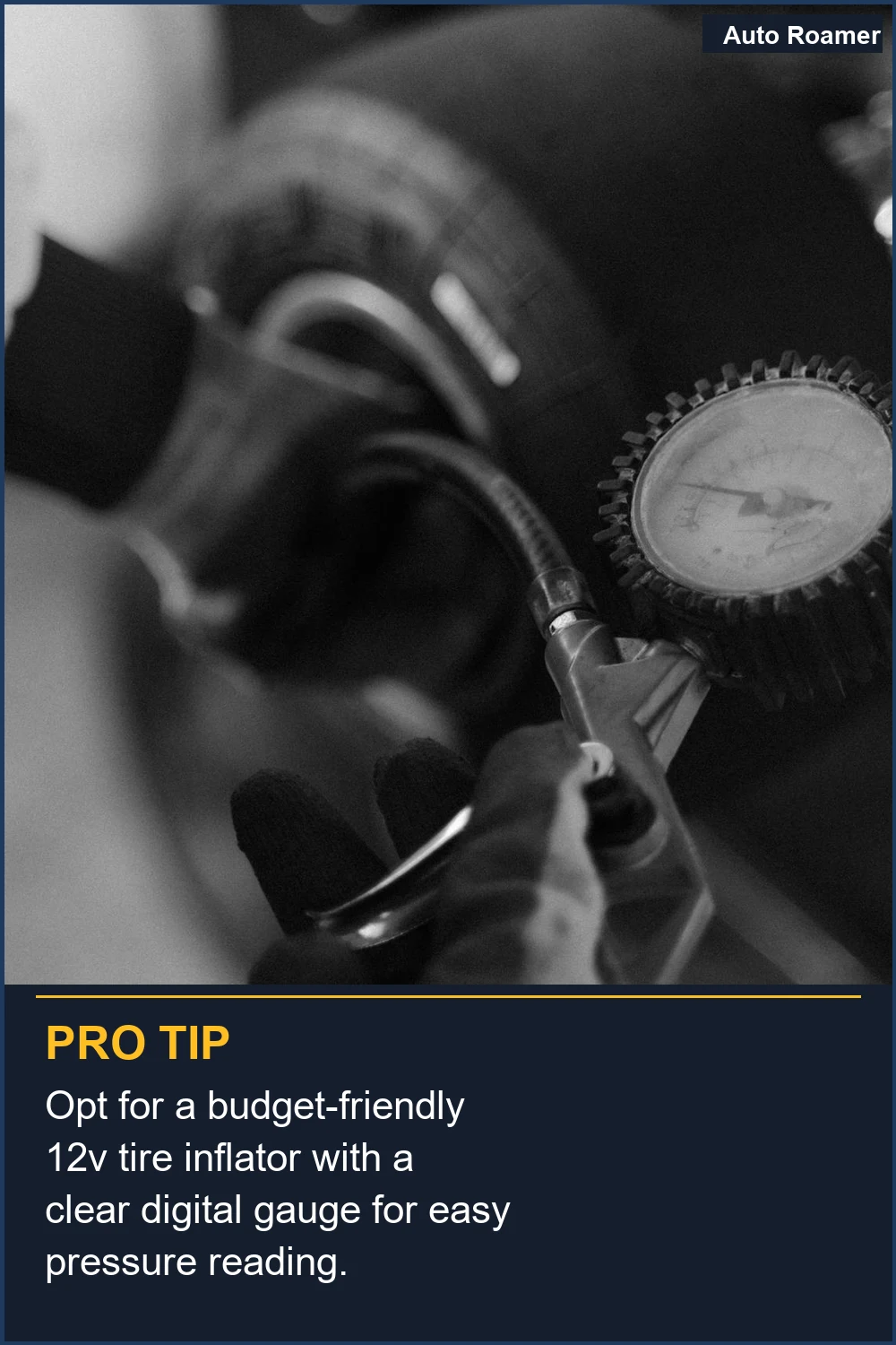 Opte por un inflador de neumáticos de 12V económico con un manómetro digital claro para facilitar la lectura de la presión.