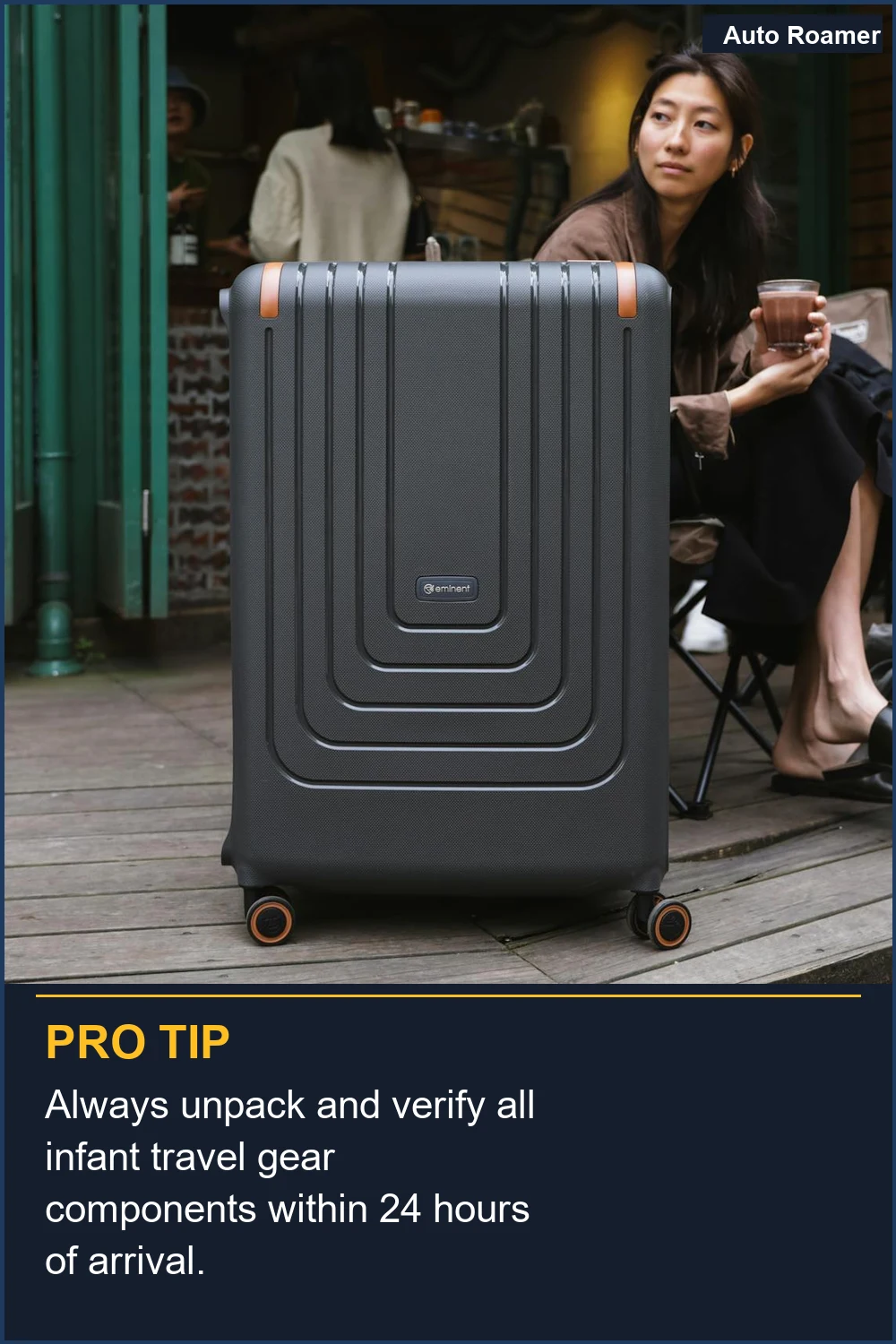 Always unpack and verify all infant travel gear components within 24 hours of arrival.