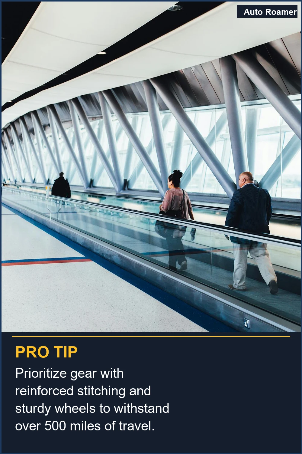 Prioritize gear with reinforced stitching and sturdy wheels to withstand over 500 miles of travel.