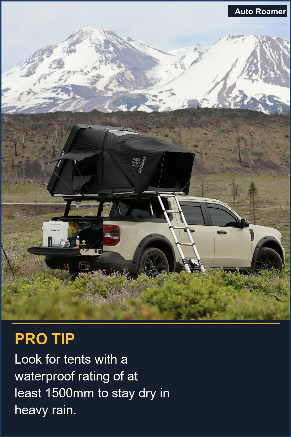 Look for tents with a waterproof rating of at least 1500mm to stay dry in heavy rain.