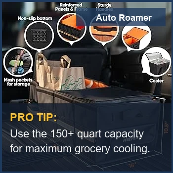 KEEPER Extra Large Trunk Organizer with Cooler