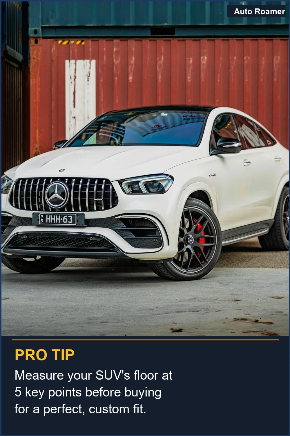 Measure your SUV's floor at 5 key points before buying for a perfect, custom fit.