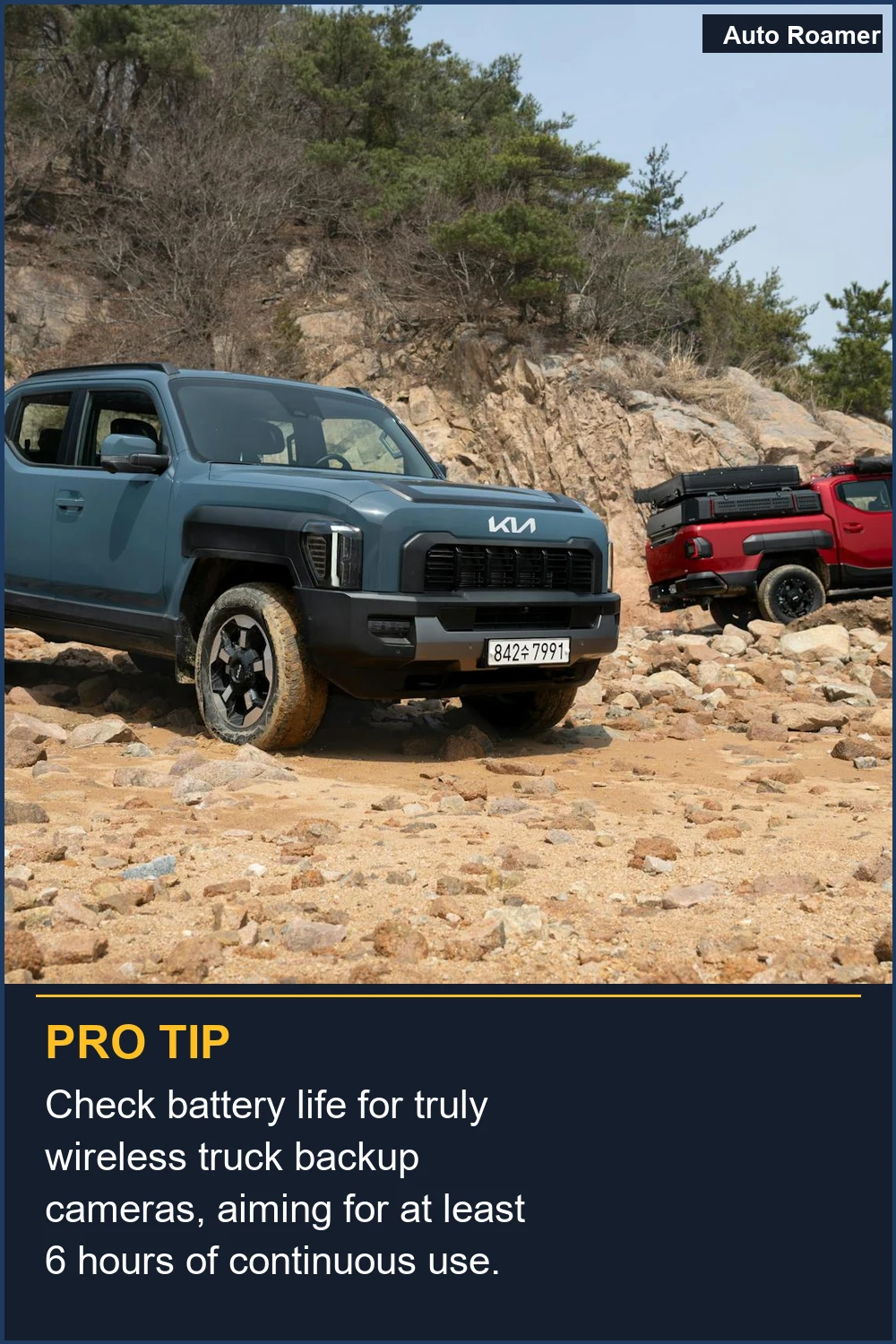 Verifica la duración de la batería para cámaras de reversa inalámbricas verdaderamente, apuntando a al menos 6 horas de uso continuo.