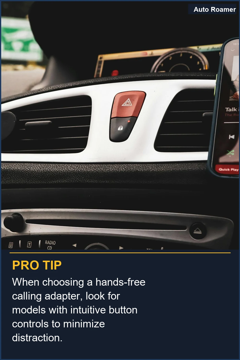 Al elegir un adaptador de llamadas manos libres, busca modelos con controles de botones intuitivos para minimizar las distracciones.