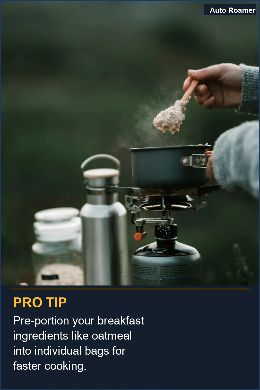 Pre-portion your breakfast ingredients like oatmeal into individual bags for faster cooking.