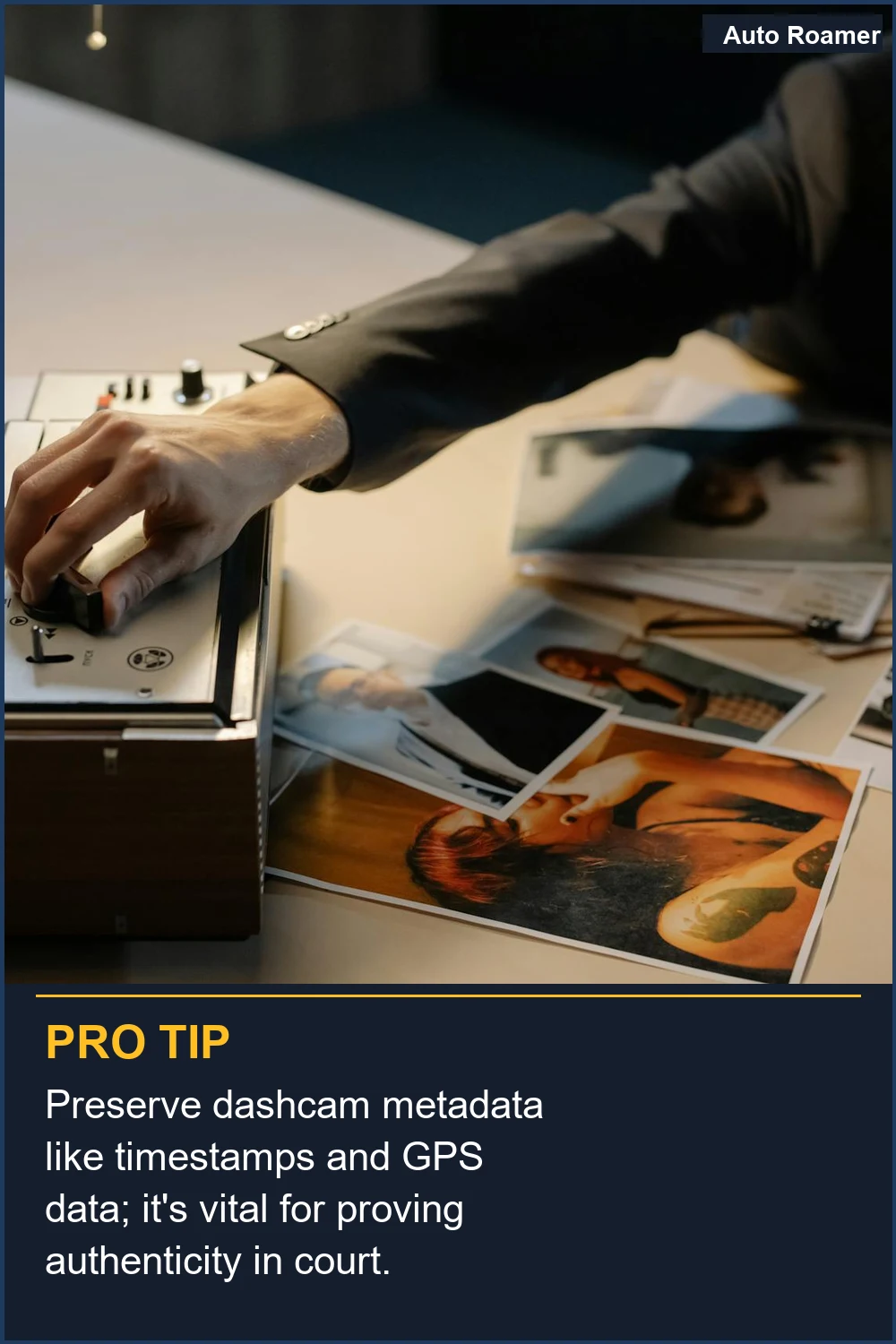 Preserve dashcam metadata like timestamps and GPS data; it's vital for proving authenticity in court.