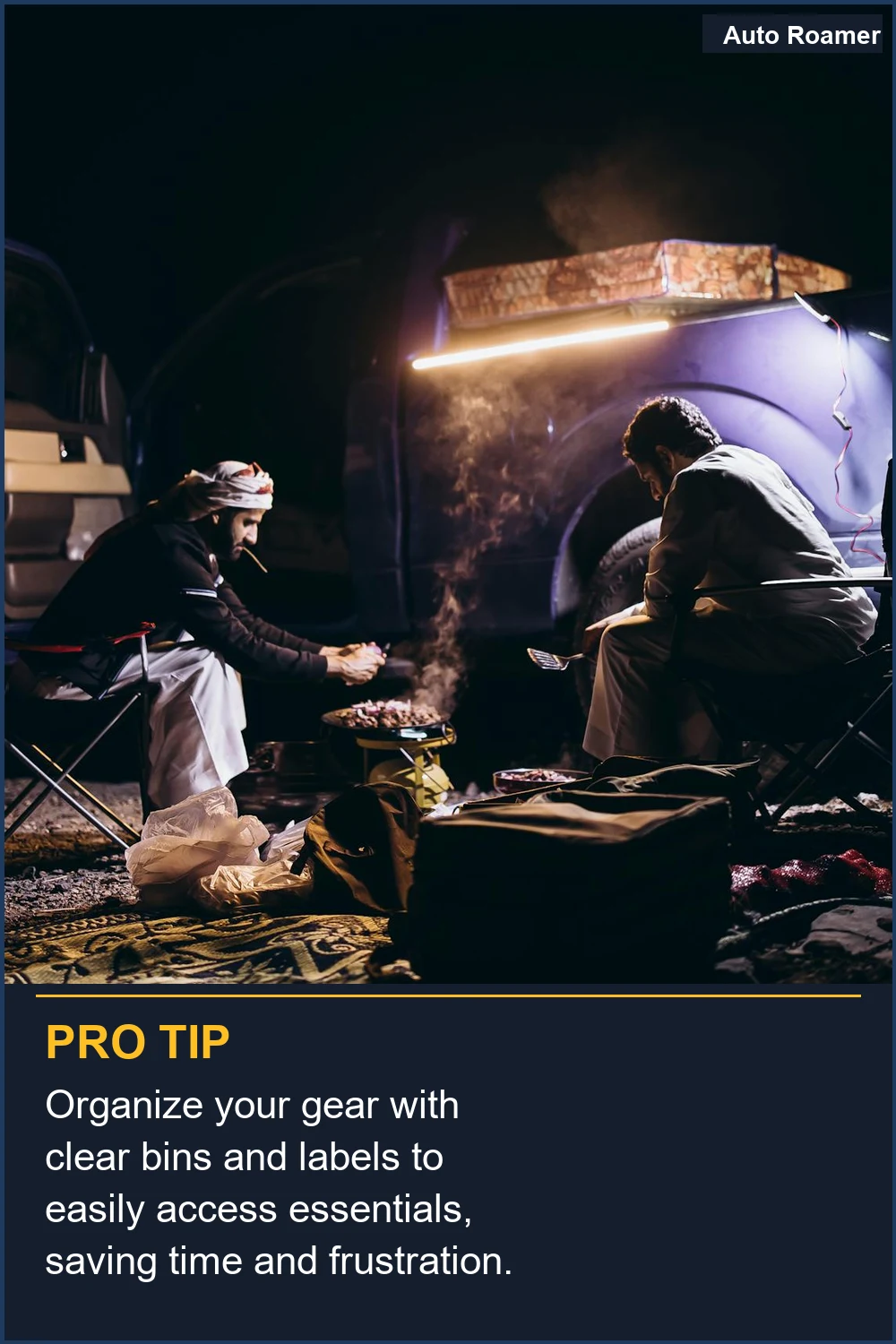 Organiza tu equipo con contenedores transparentes y etiquetas para acceder fácilmente a lo esencial, ahorrando tiempo y frustración.