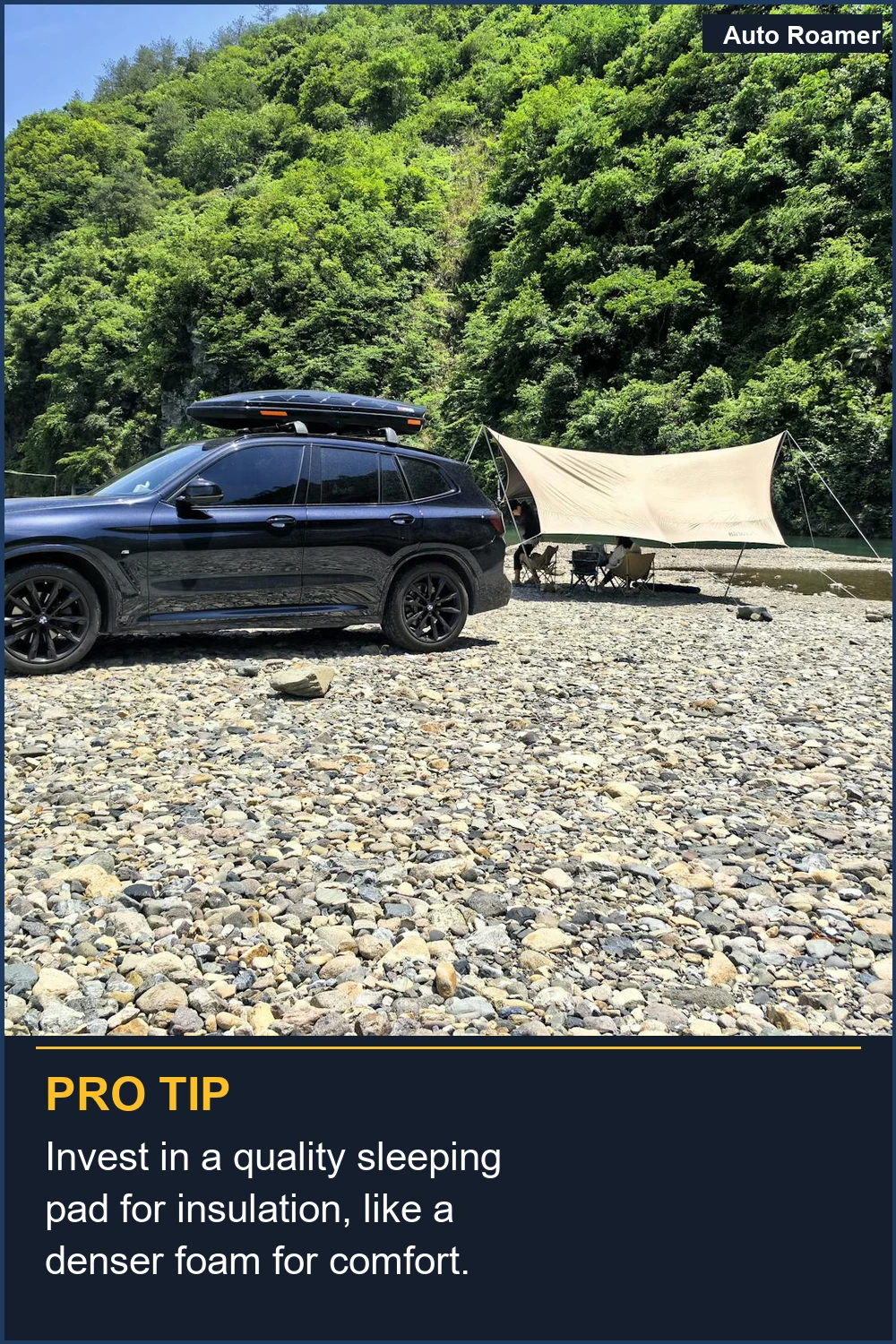 Invest in a quality sleeping pad for insulation, like a denser foam for comfort.