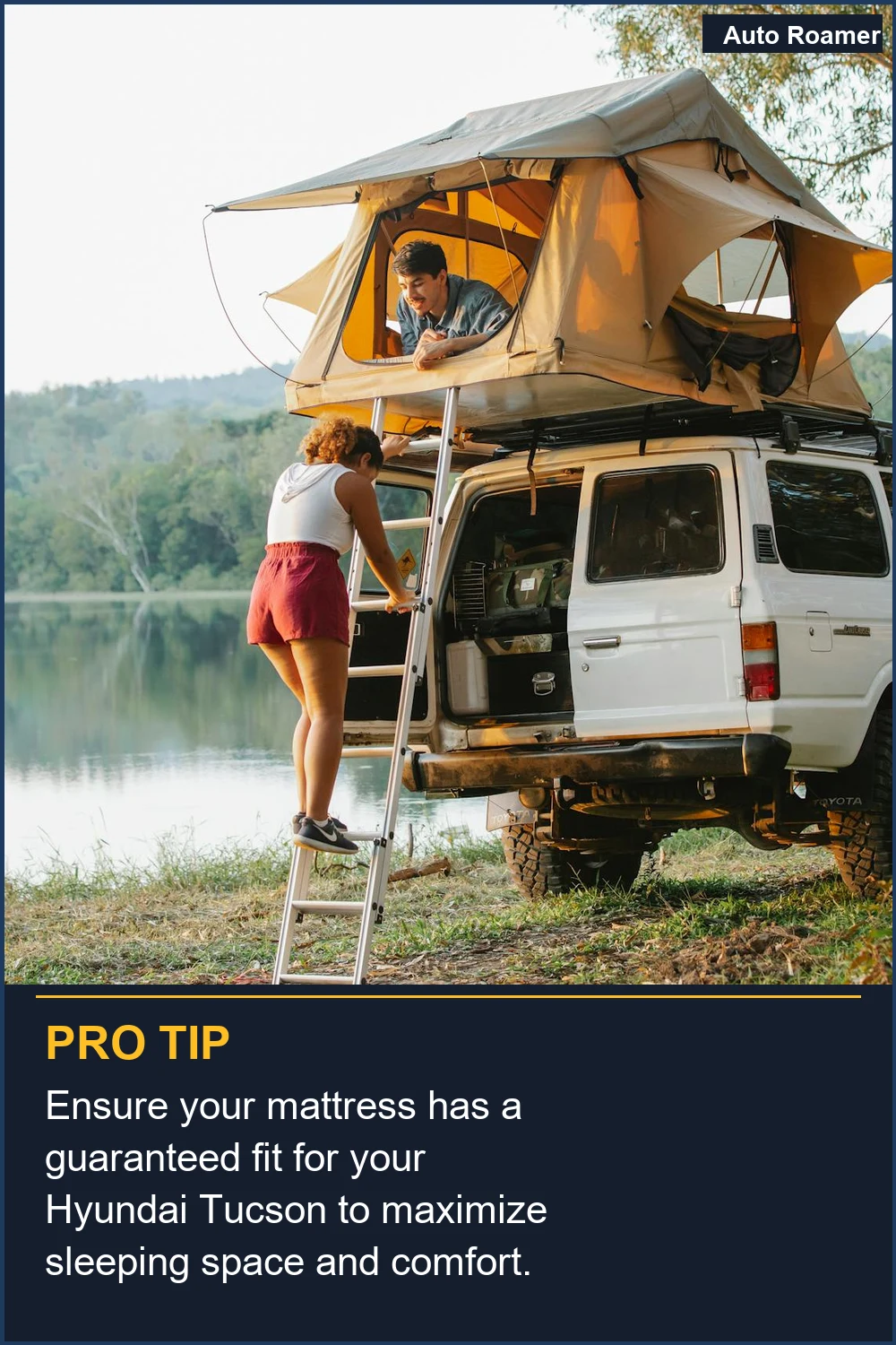 Asegúrate de que tu colchón tenga un ajuste garantizado para tu Hyundai Tucson para maximizar el espacio y la comodidad al dormir.