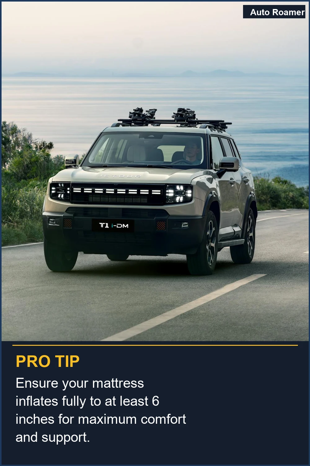 Ensure your mattress inflates fully to at least 6 inches for maximum comfort and support.