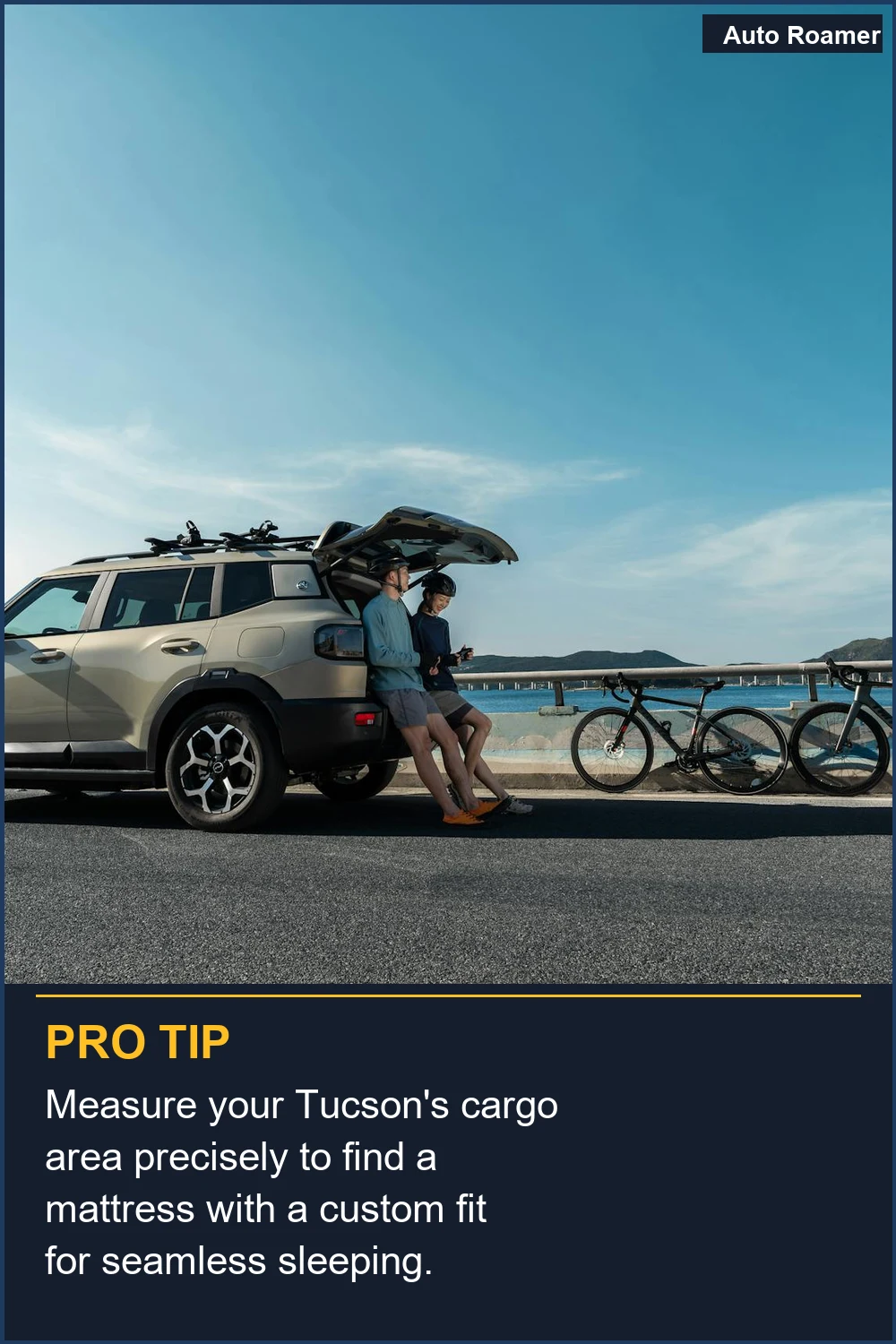 Measure your Tucson's cargo area precisely to find a mattress with a custom fit for seamless sleeping.