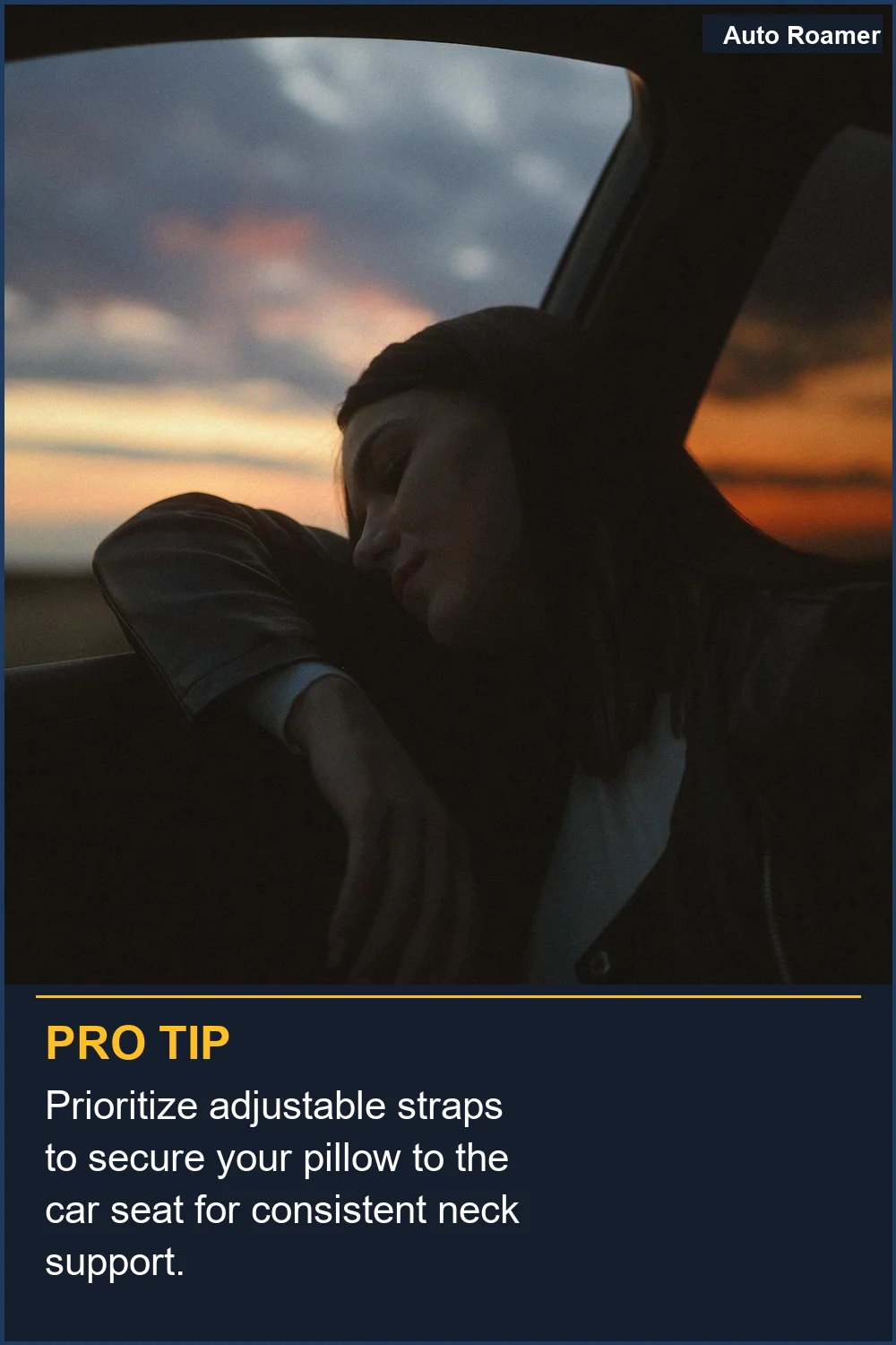 Prioritize adjustable straps to secure your pillow to the car seat for consistent neck support.