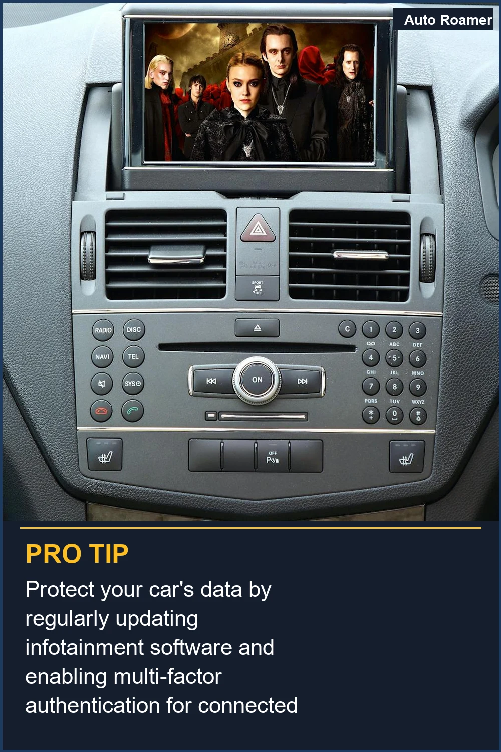 Protege los datos de tu coche actualizando regularmente el software de infoentretenimiento y habilitando la autenticación multifactor para servicios conectados.