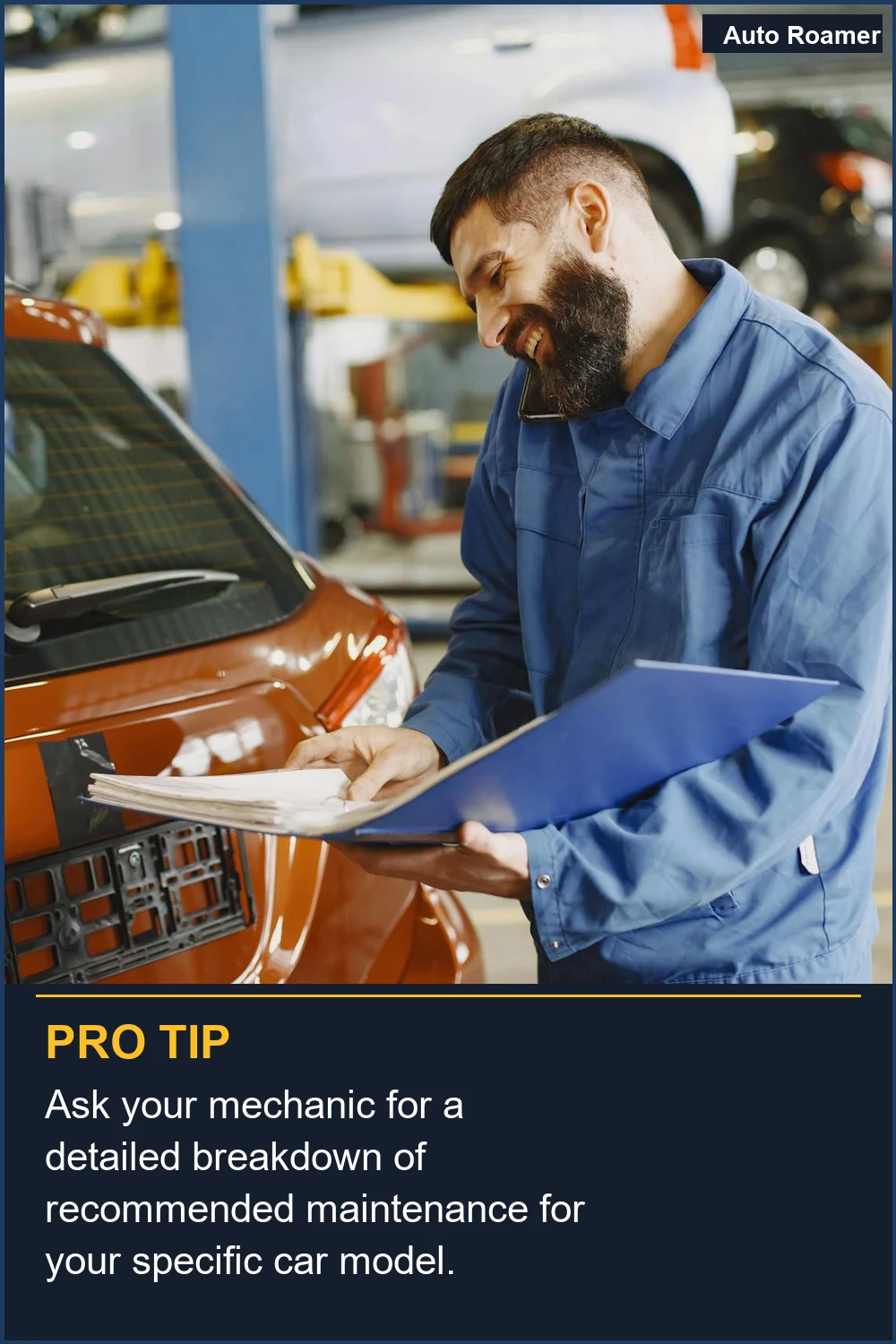 Ask your mechanic for a detailed breakdown of recommended maintenance for your specific car model.