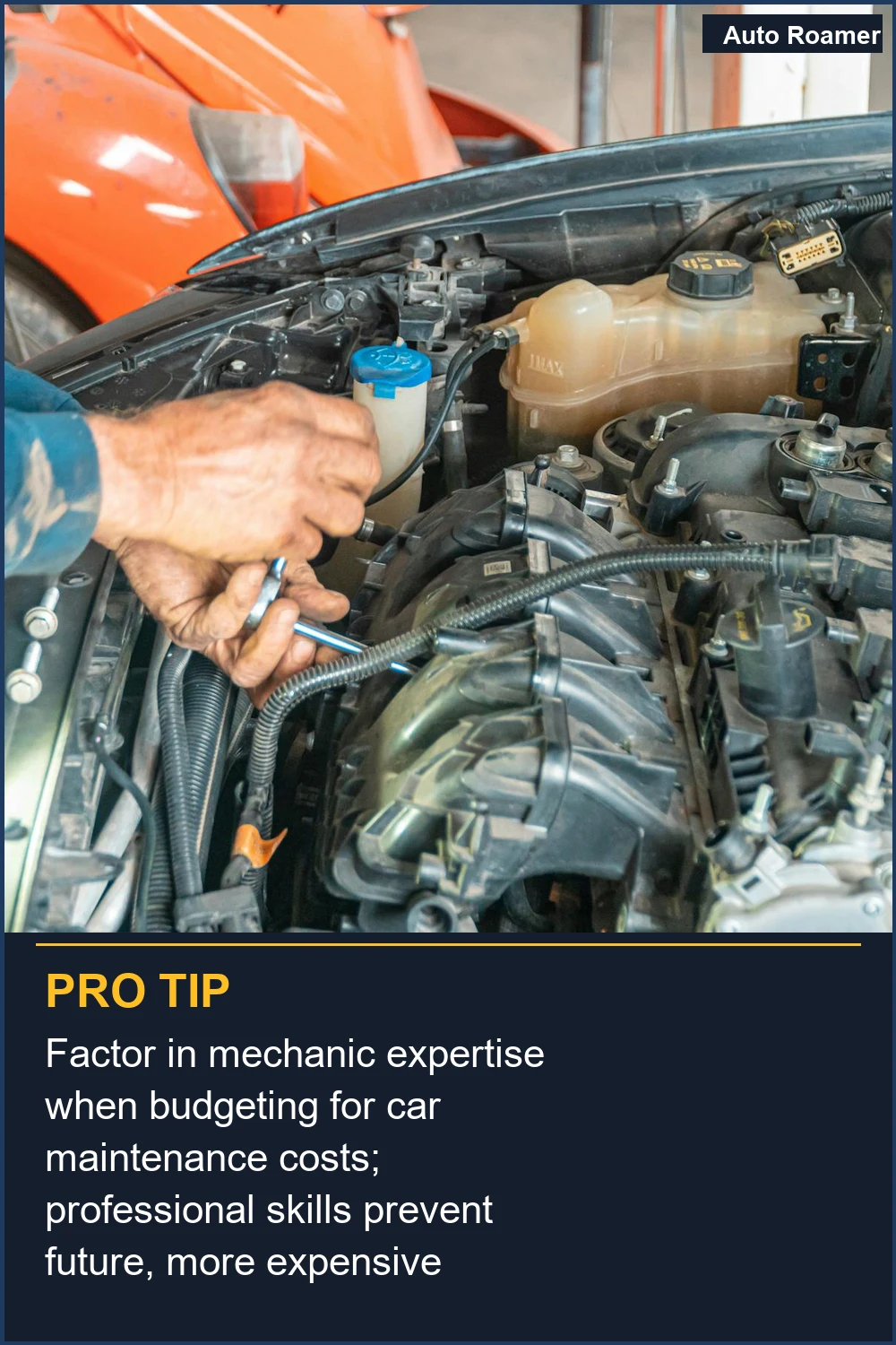 Ten en cuenta la experiencia del mecánico al presupuestar los costes de mantenimiento del coche; las habilidades profesionales evitan problemas futuros más costosos.