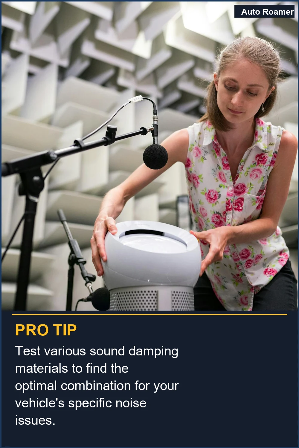 Test various sound damping materials to find the optimal combination for your vehicle's specific noise issues.