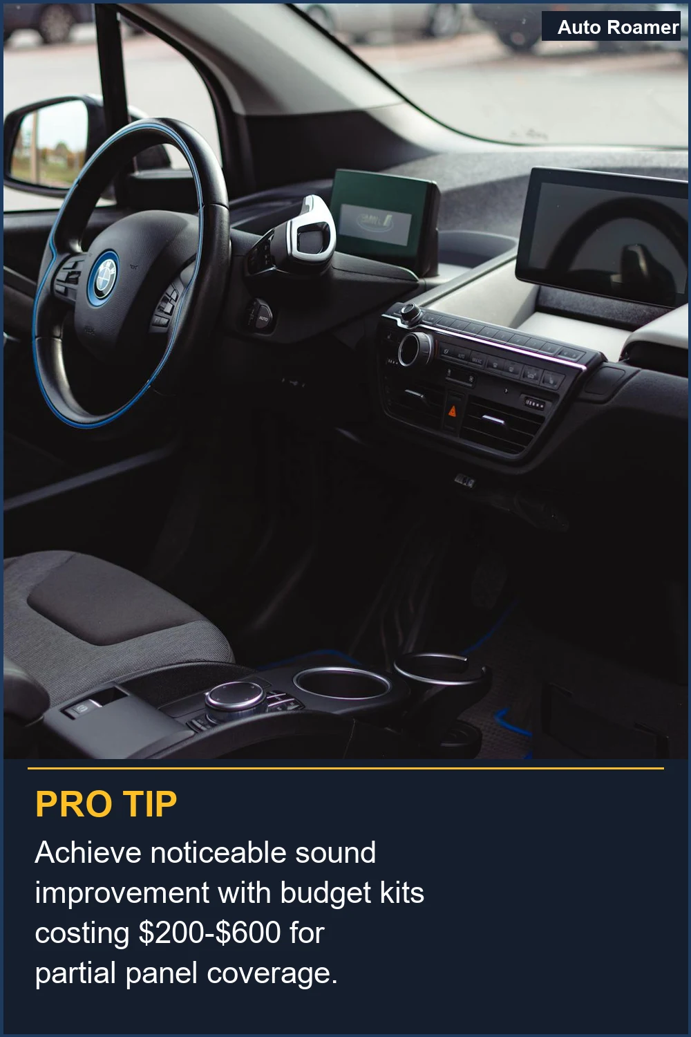 Achieve noticeable sound improvement with budget kits costing $200-$600 for partial panel coverage.