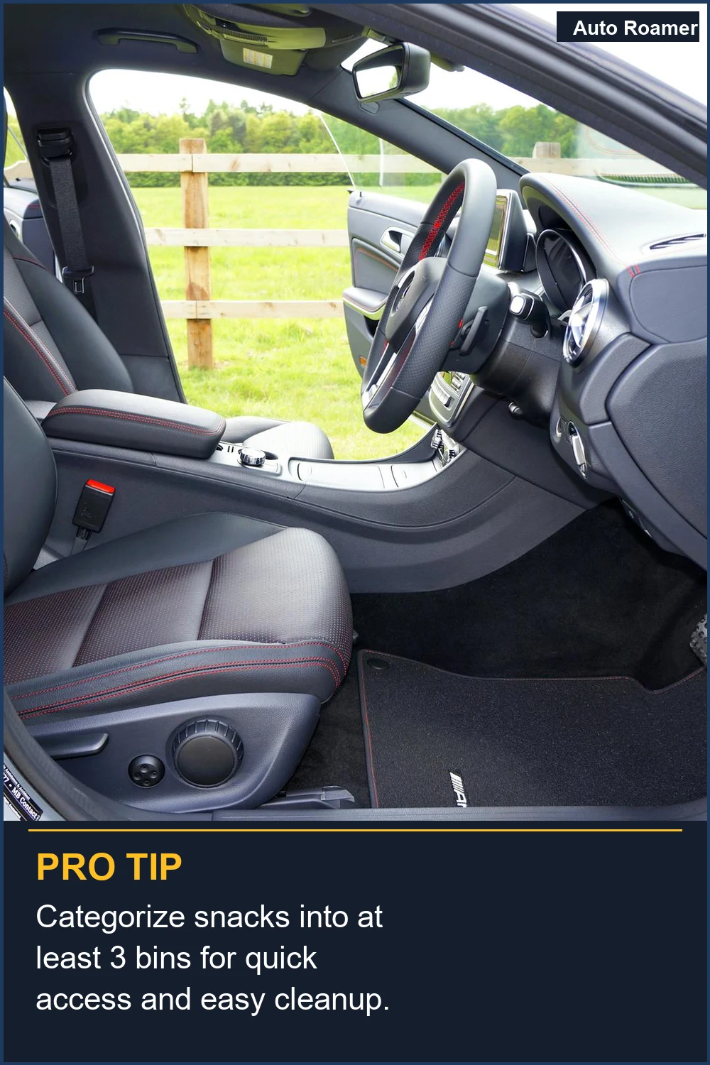 Categorize snacks into at least 3 bins for quick access and easy cleanup.