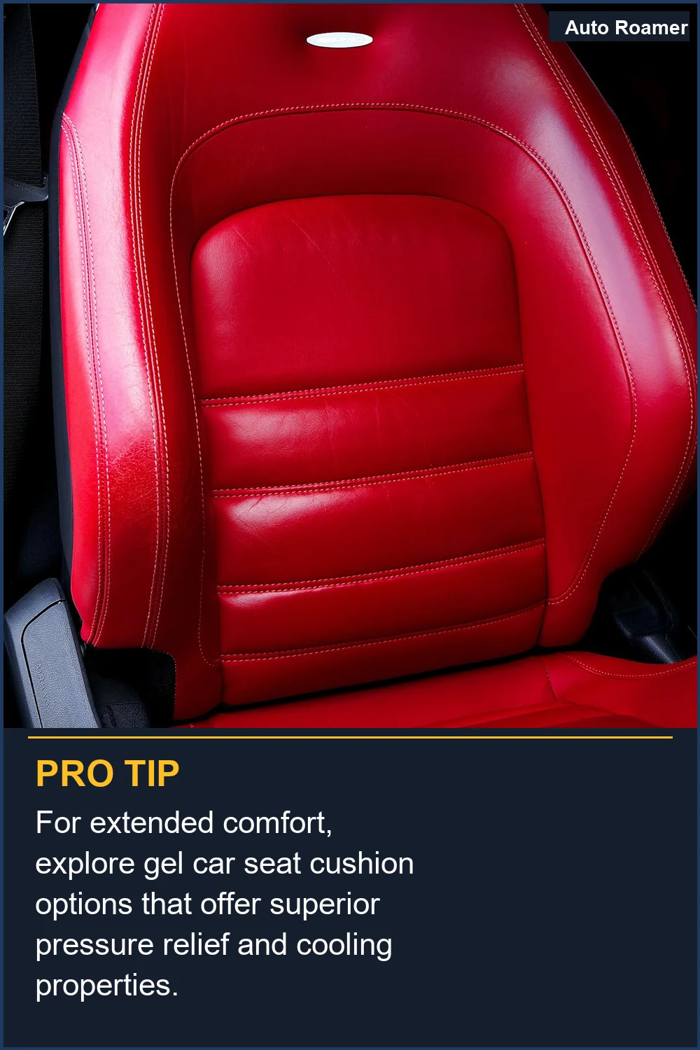 Para una comodidad prolongada, explora las opciones de cojín de asiento de coche de gel que ofrecen un alivio de presión y propiedades de enfriamiento superiores.