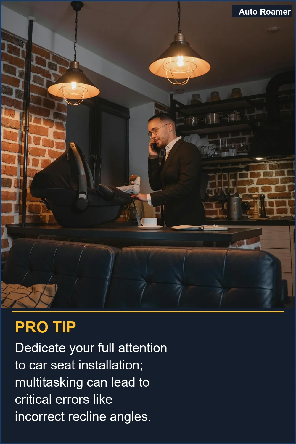 Dedicate your full attention to car seat installation; multitasking can lead to critical errors like incorrect recline angles.