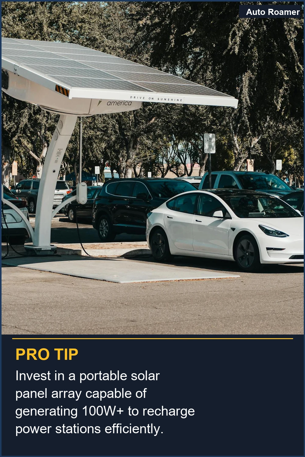 Invierte en un panel solar portátil capaz de generar más de 100W para recargar estaciones de energía de manera eficiente.