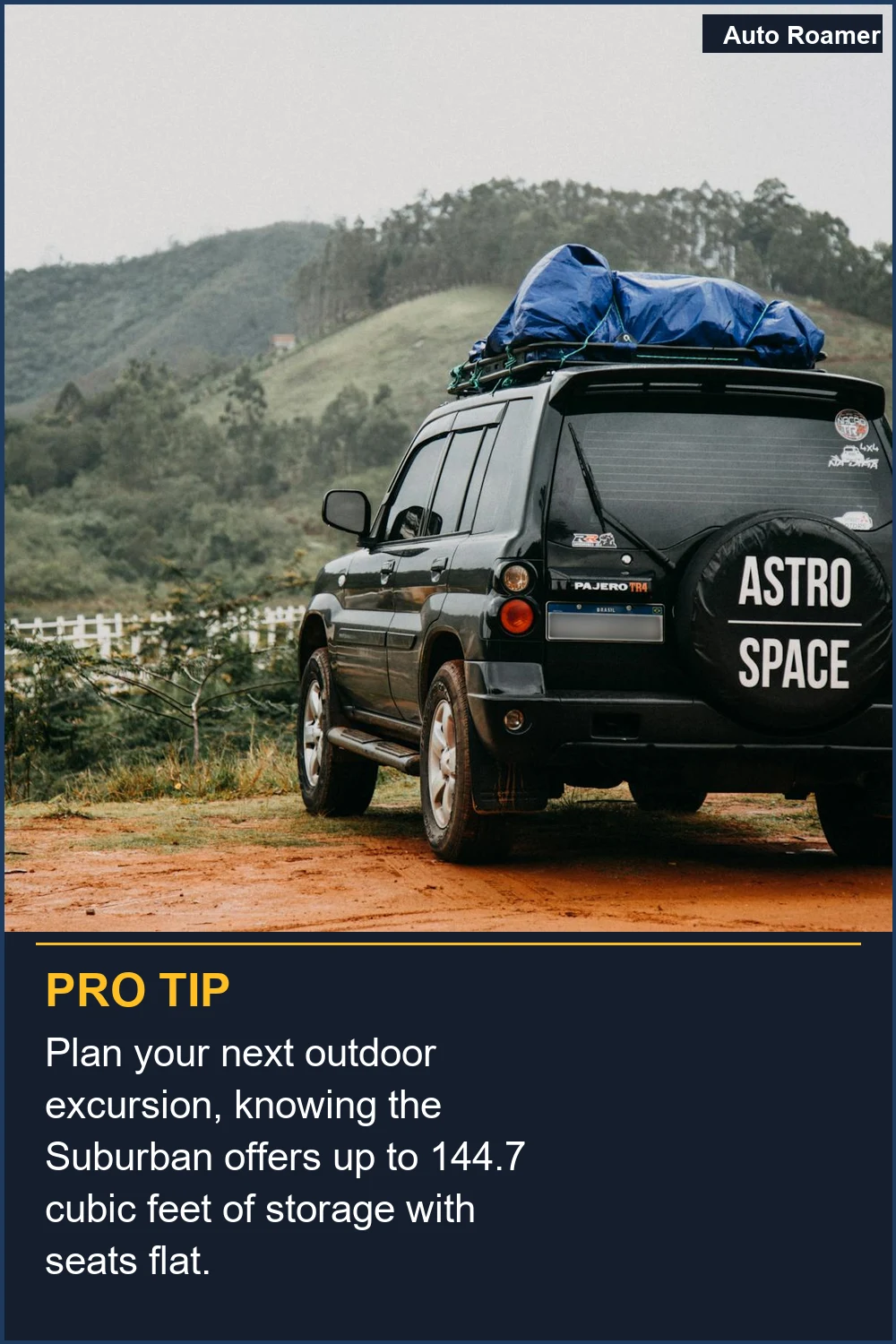 Plan your next outdoor excursion, knowing the Suburban offers up to 144.7 cubic feet of storage with seats flat.