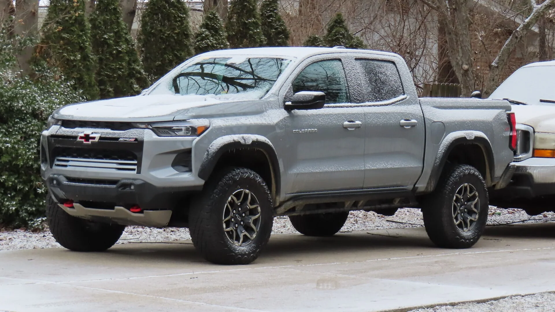 A 2023 Chevrolet Colorado ZR2, the top off-road trim in the Colorado ladder this camping guide walks from WT to ZR2.