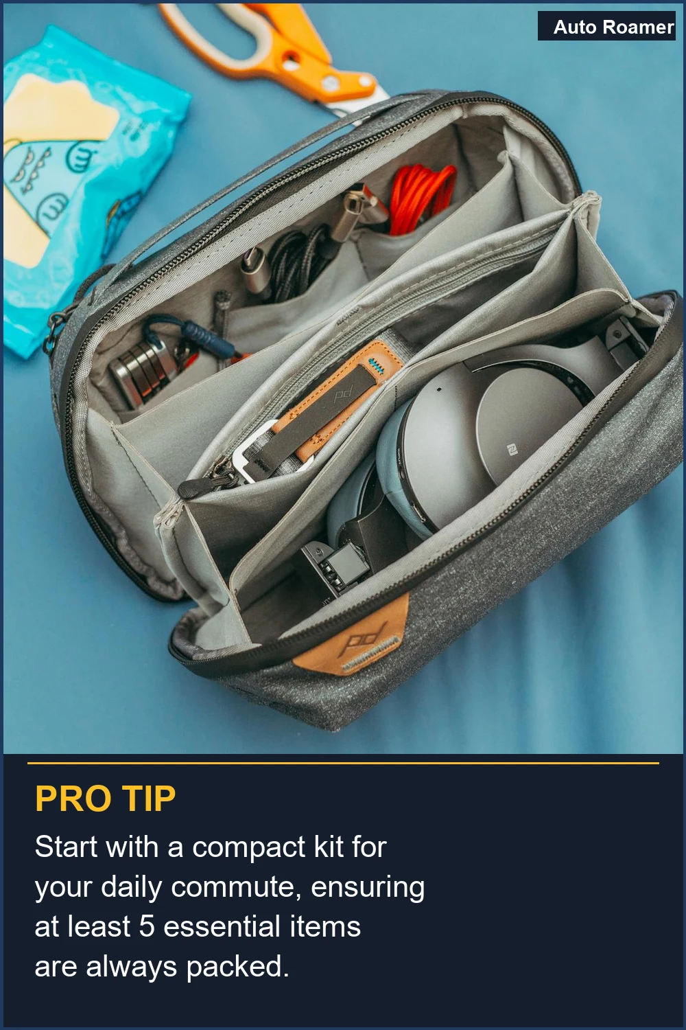 Start with a compact kit for your daily commute, ensuring at least 5 essential items are always packed.