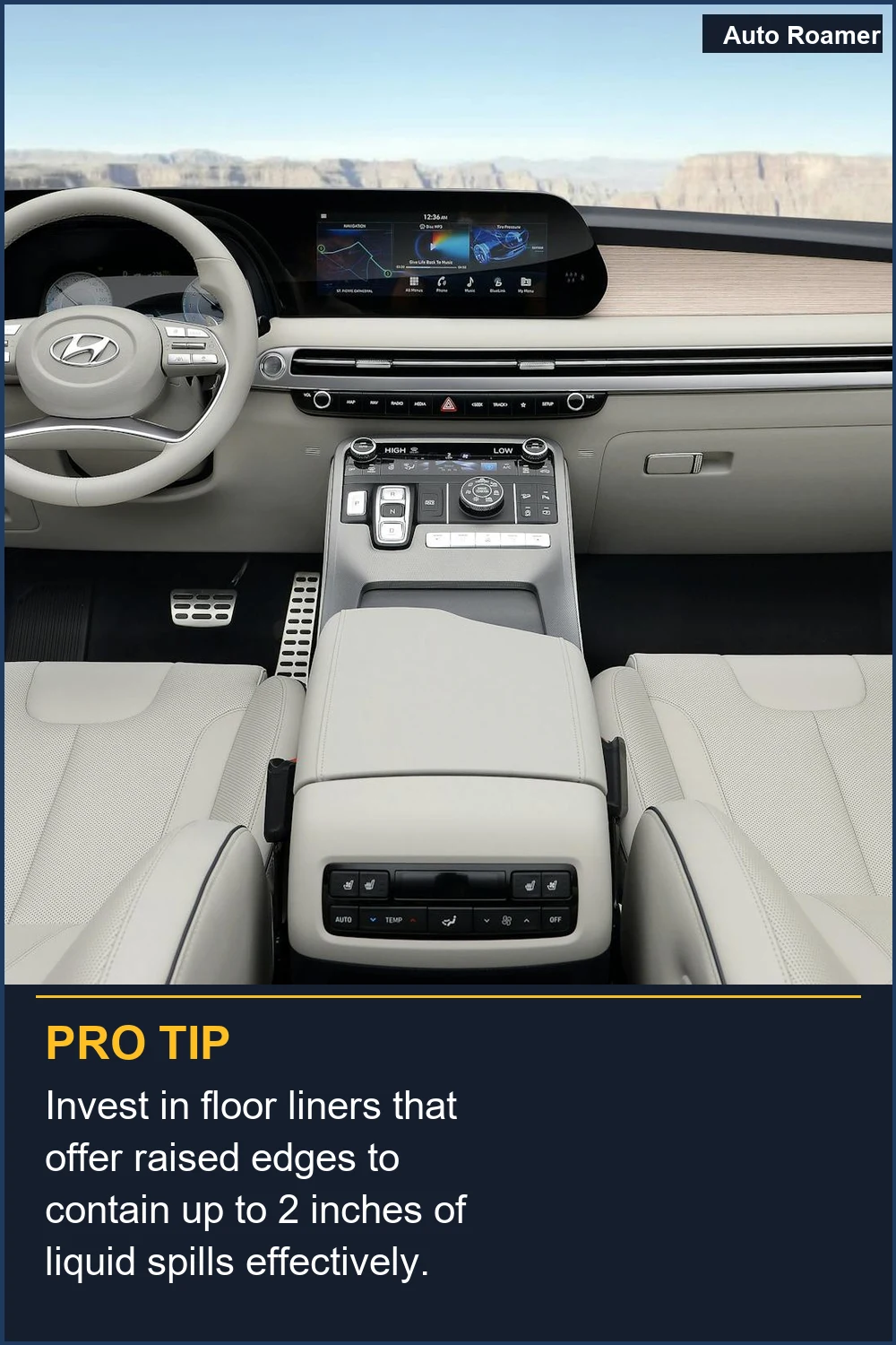 Invest in floor liners that offer raised edges to contain up to 2 inches of liquid spills effectively.