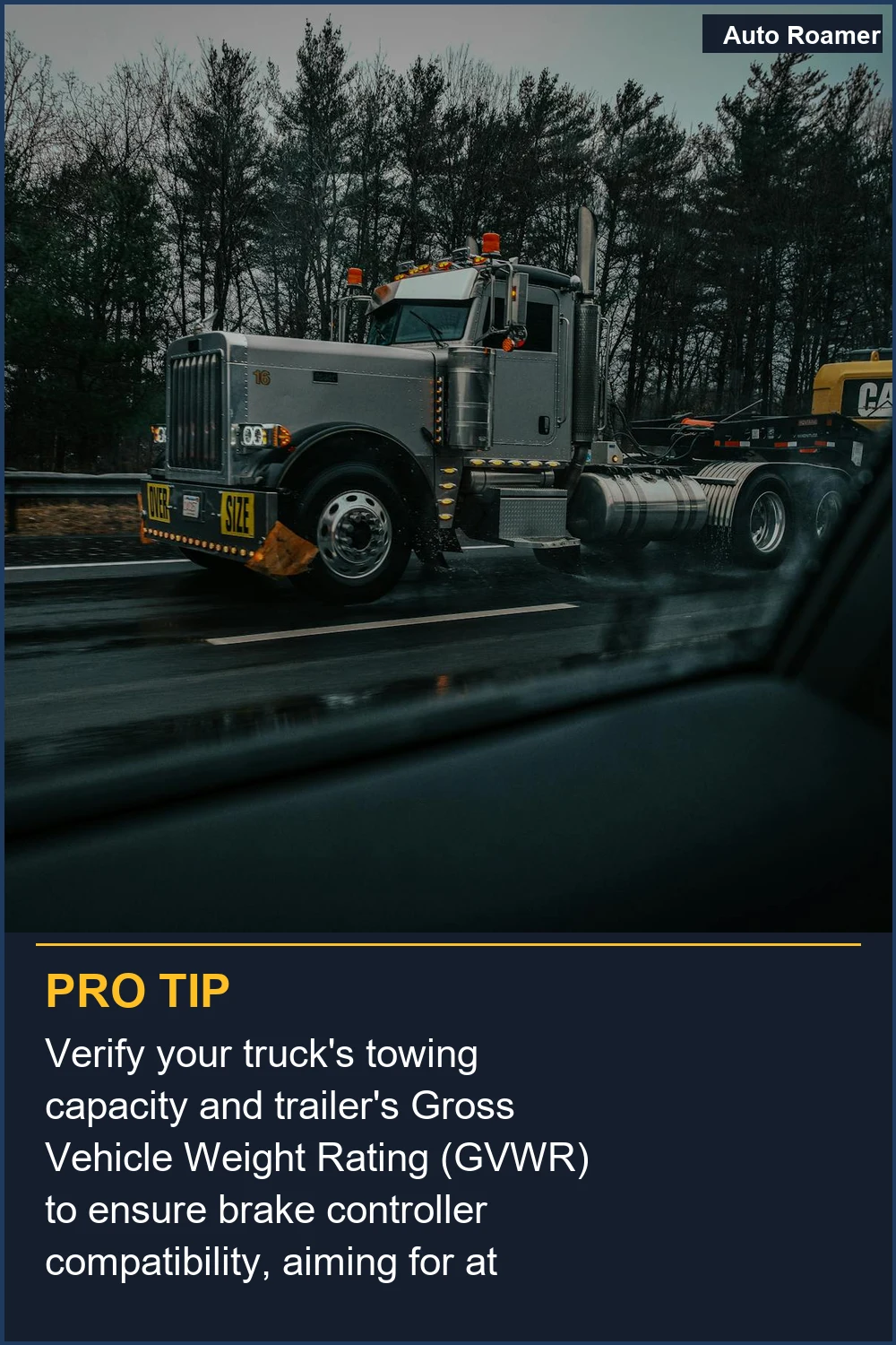 Verify your truck's towing capacity and trailer's Gross Vehicle Weight Rating (GVWR) to ensure brake controller compatibility, aiming for at least 20% buffer.