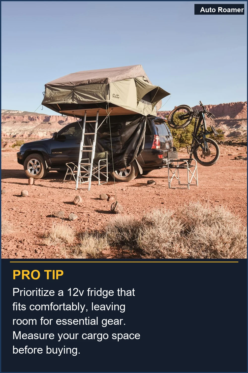 Prioritize a 12v fridge that fits comfortably, leaving room for essential gear. Measure your cargo space before buying.