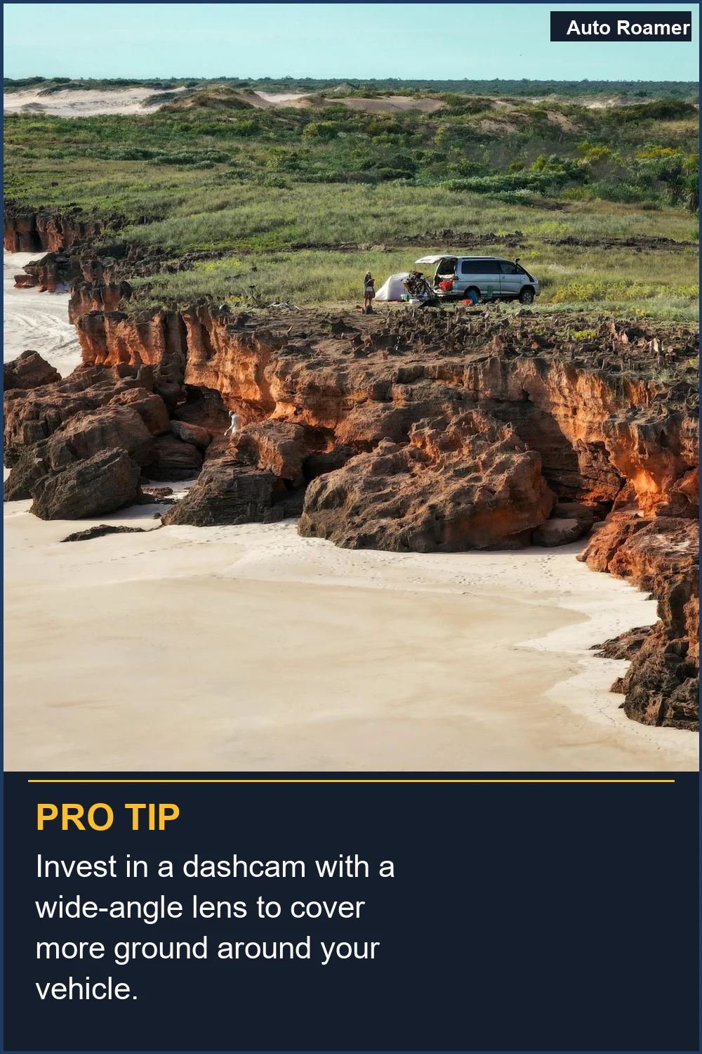 Invest in a dashcam with a wide-angle lens to cover more ground around your vehicle.