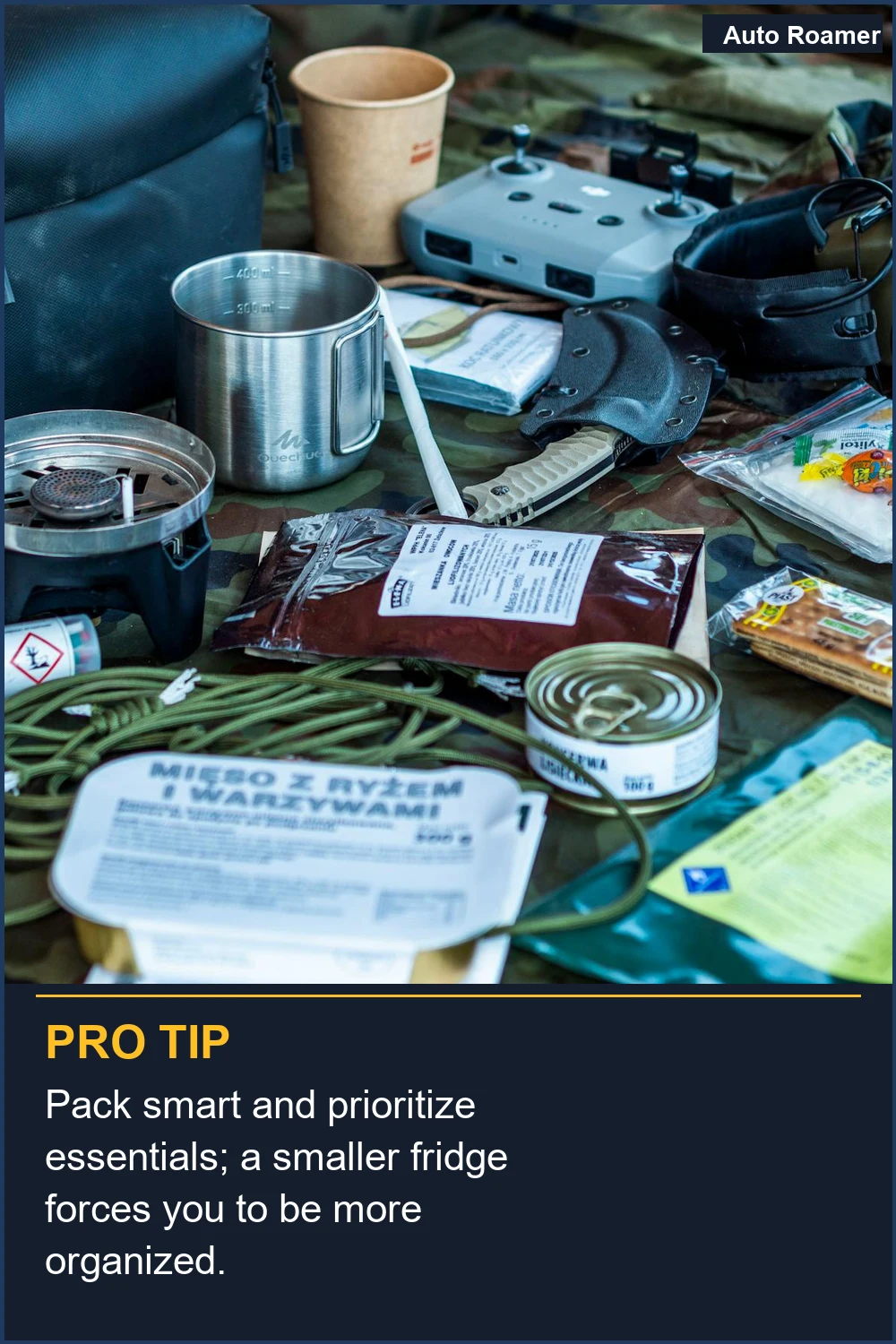 Pack smart and prioritize essentials; a smaller fridge forces you to be more organized.