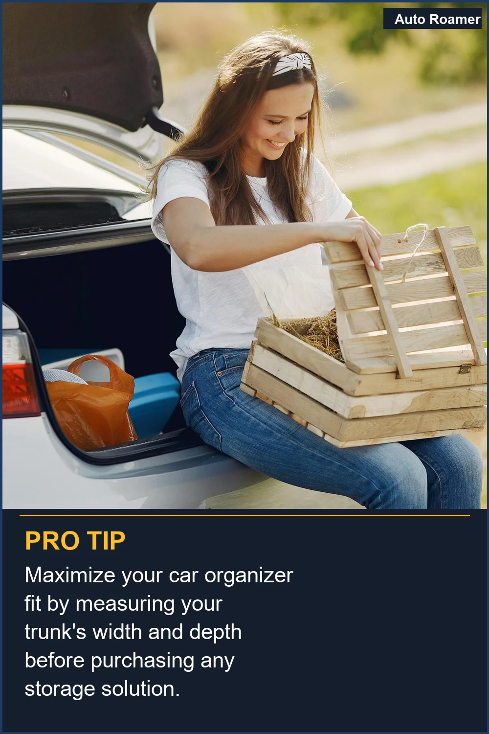 Maximize your car organizer fit by measuring your trunk's width and depth before purchasing any storage solution.