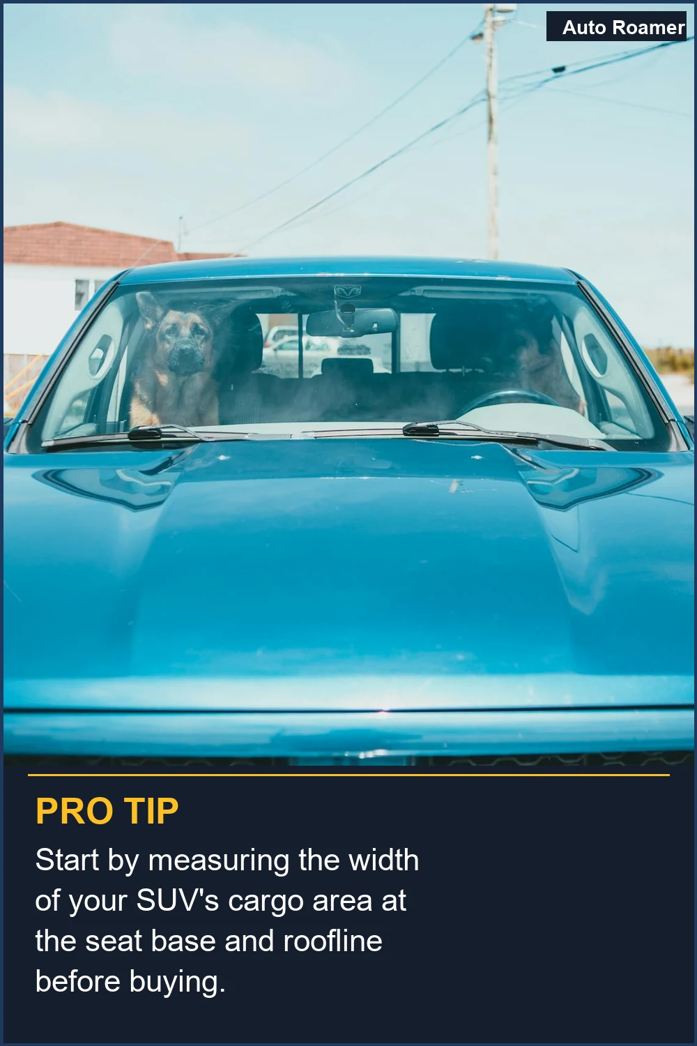 Start by measuring the width of your SUV's cargo area at the seat base and roofline before buying.