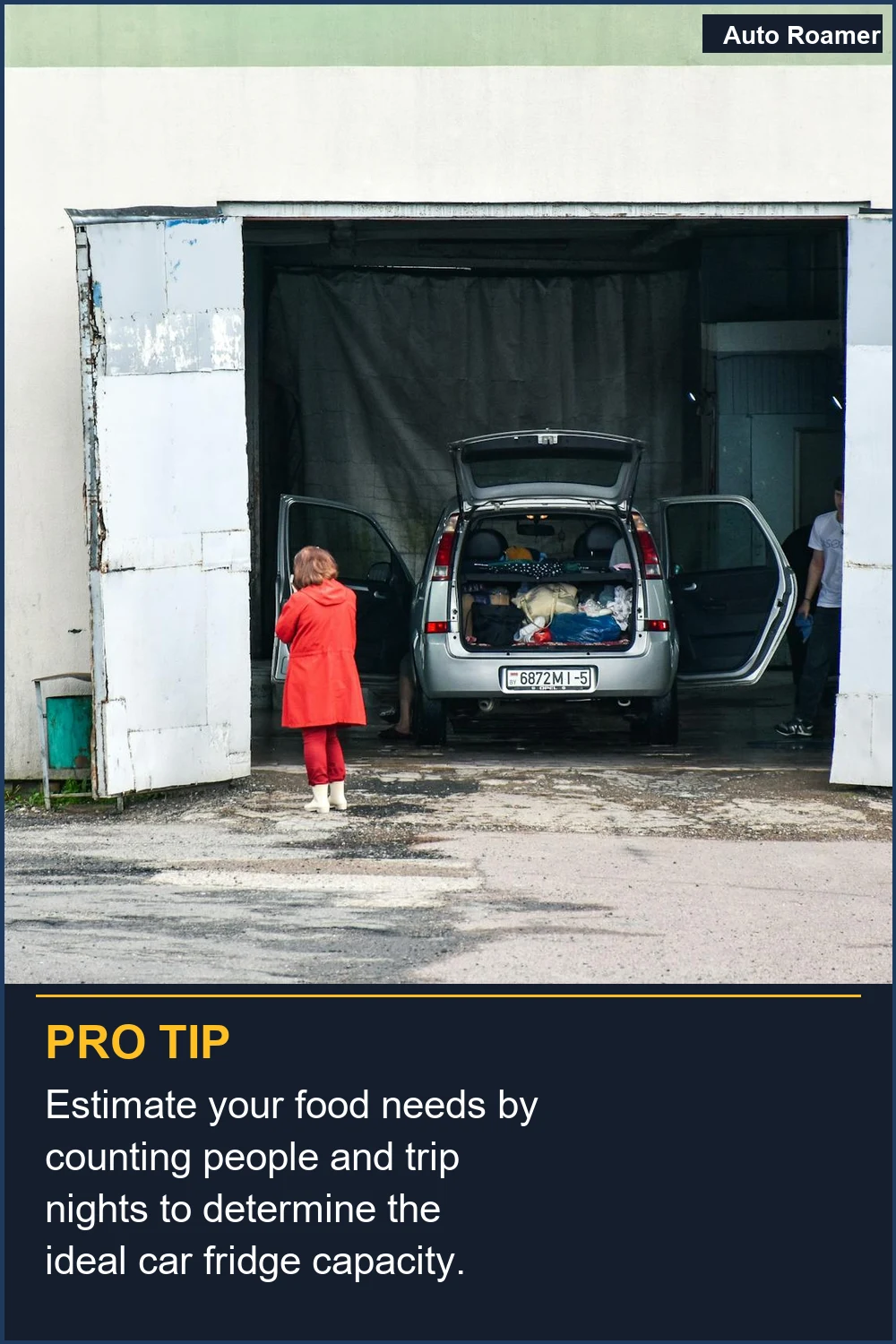 Estimate your food needs by counting people and trip nights to determine the ideal car fridge capacity.