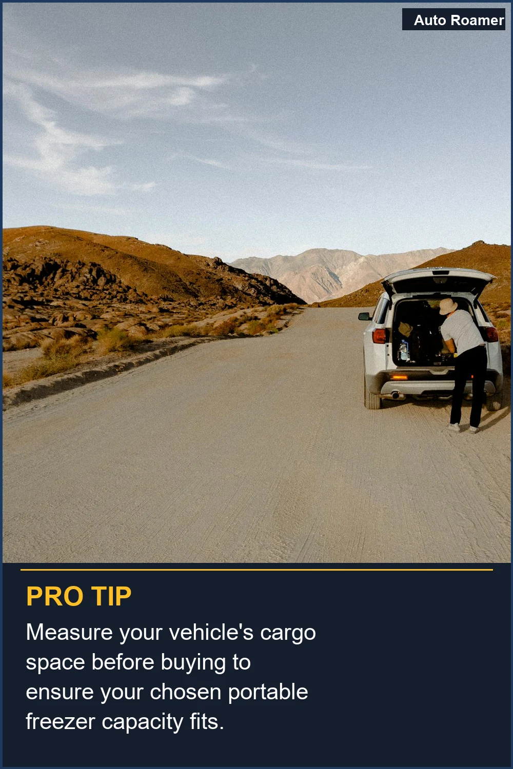 Mide el espacio de carga de tu vehículo antes de comprar para asegurarte de que la capacidad del congelador portátil elegido encaje.